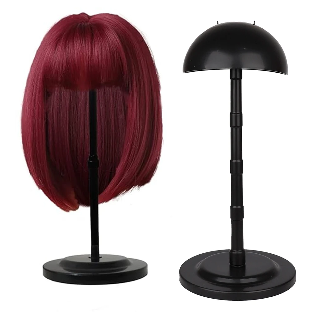 Supporto per parrucca staccabile per display Supporto per parrucca regolabile Base stabile per acconciature e stoccaggio Adatto per cappelli