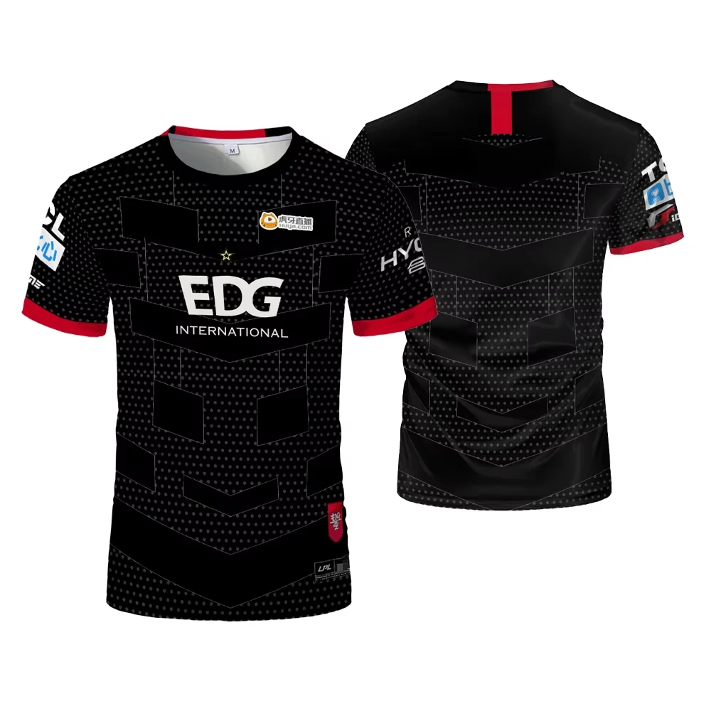 

Esports Games EDG Team Uniform Мужская футболка LPL LOL E-sports Player Джерси Футболка Спортивный игровой конкурс Дышащие быстросохнущие футболки