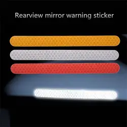 2pcs Reflective Car Door Sticker Rearview Mirror Safety Anti-collision Warning Reflector Tape Auto Accessories Exterior Sticker