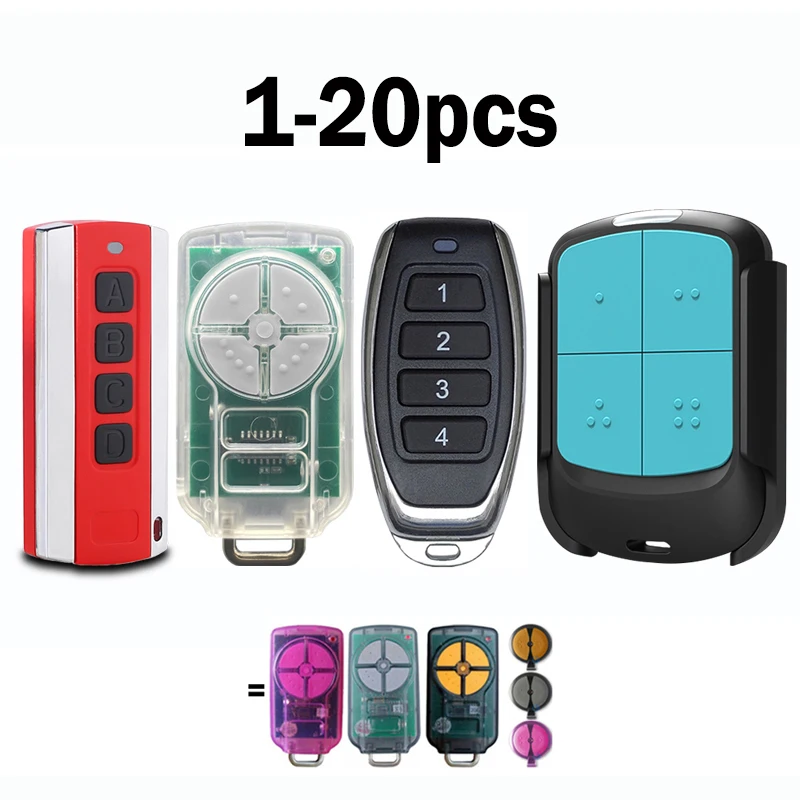 ATA PTX5 Garage Remote Control / Gate Controller PTX2 PTX-2V1 2V2 5V1 5V2 Garage Door Control Key 433.92MHz 4 Buttons Opener
