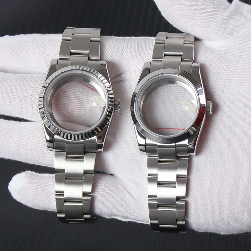 

NH35 Watch Accessories 36mm/39mm Watch Case Stainless Steel For Seiko NH35 NH38 NH36 Movement 28.5mm Dial Datejust Oyster Parts