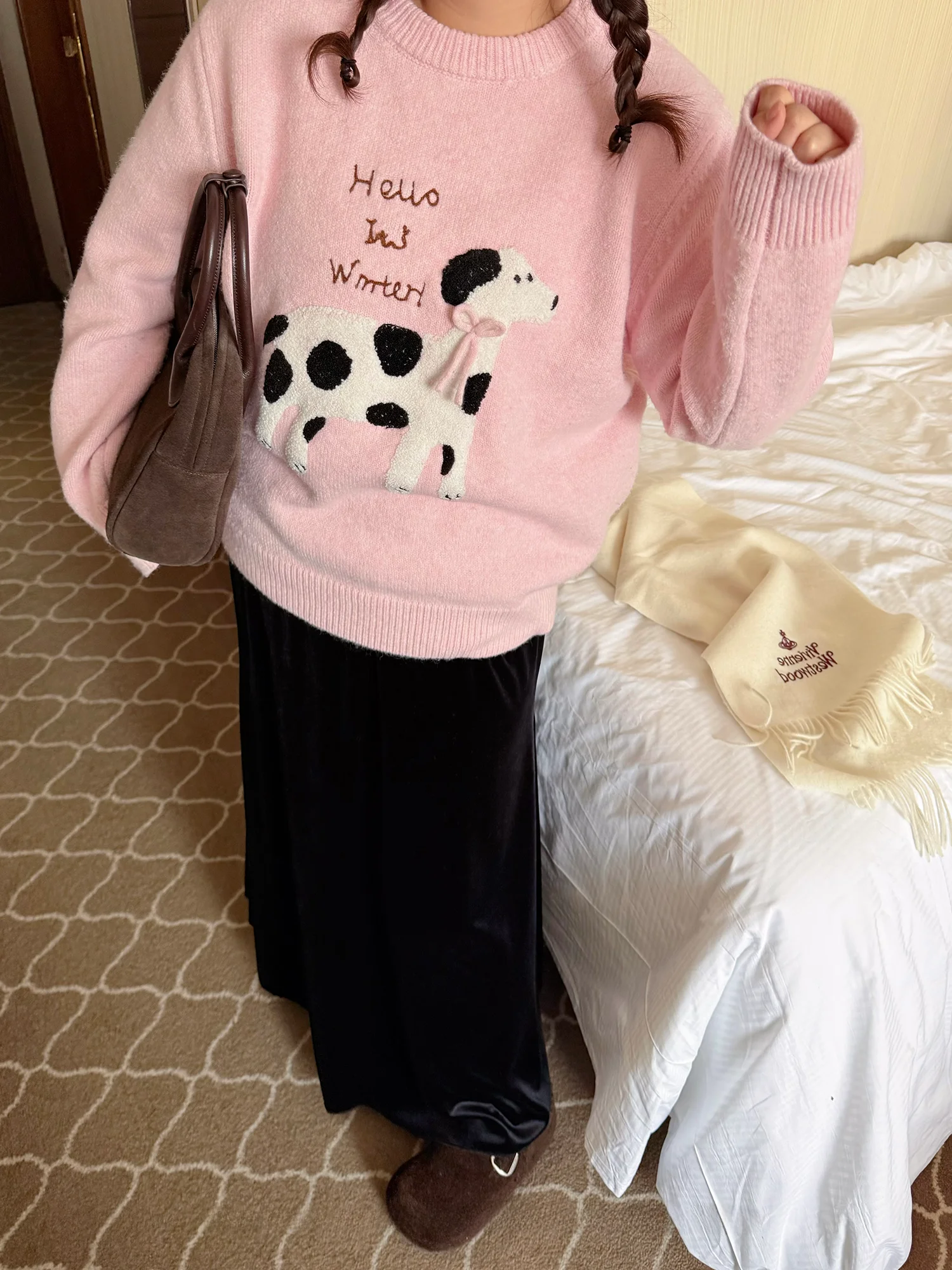 

Вельветовая юбка-фасон «рыбий хвост» для женщин, зимняя, универсальная, для новогодних торжеств, свободного кроя, со средней талией, в корейском стиле