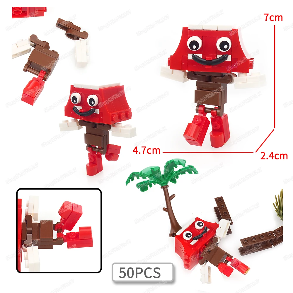 Brightney figures Building Block Assembly MOC Dandy's World Scene Fantasy Character Model Series Matching Children Gift Boys Toy