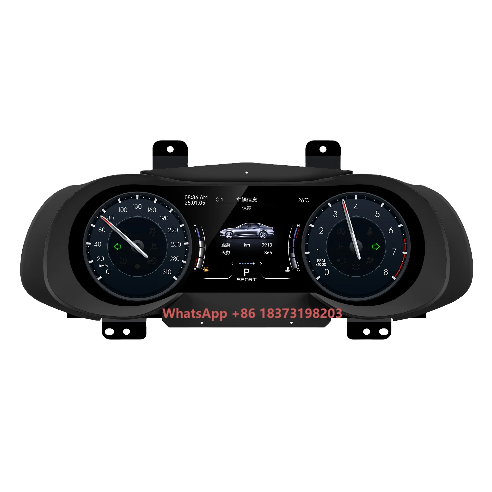 

12.3inch Car Linux Speedometer for Maserati Quattroporte 2014 - 2023 LCD Dashboard Digital Cluster Virtual Cockpit Instrument