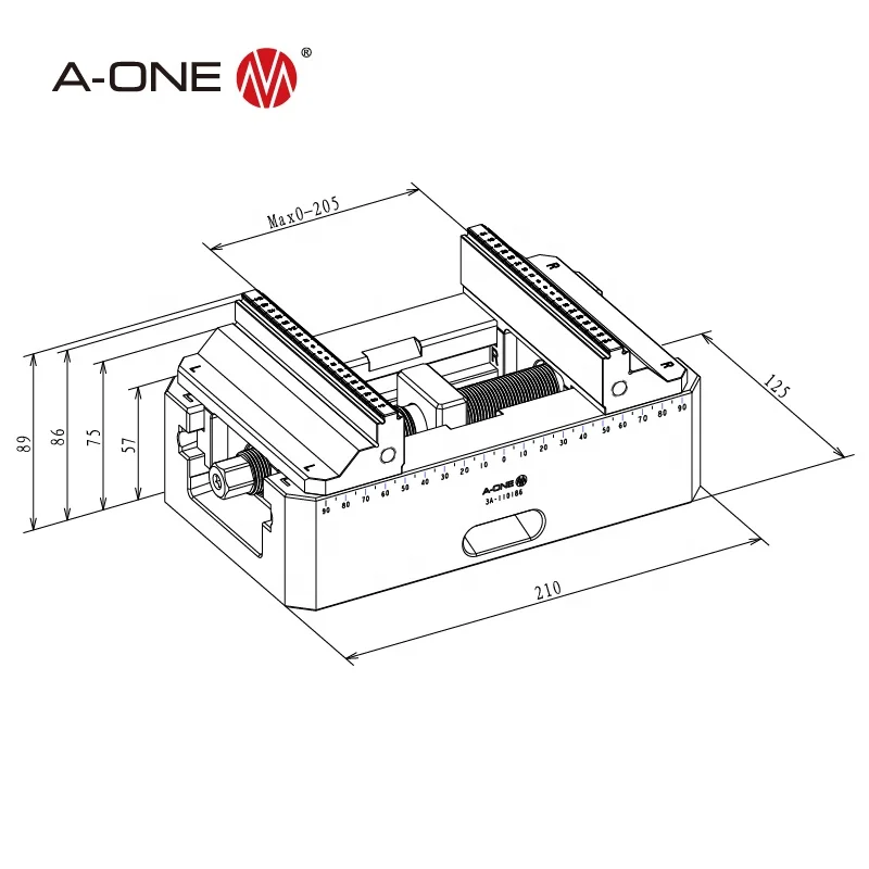 Precision 5 Axis Centering Vise Modular CNC Clamp Milling Machine Tools