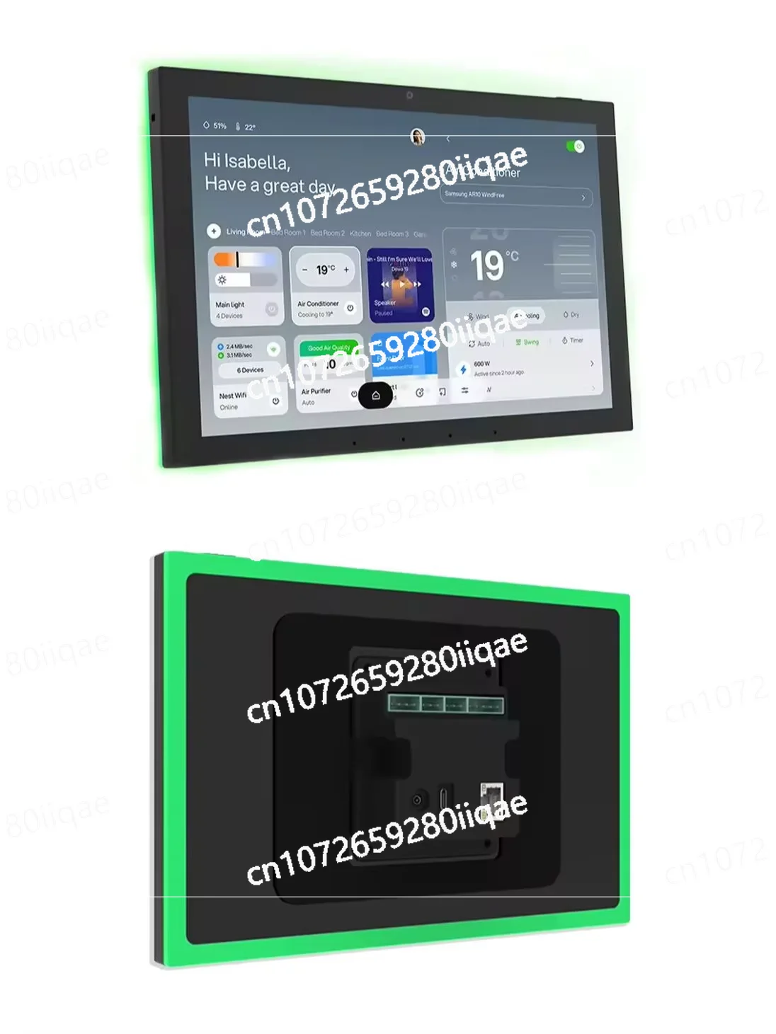Relay, RS232, RS485 15.6 Inch Smart Home Control Panel  Android 14 POE Tablet 4G+64G,LED lights,