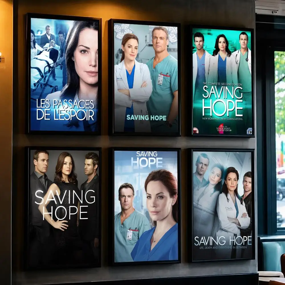 tv series S-Saving Hope-E Poster Minimalist Wall Sticker for Cafe Office Bar Home Decor and Gift