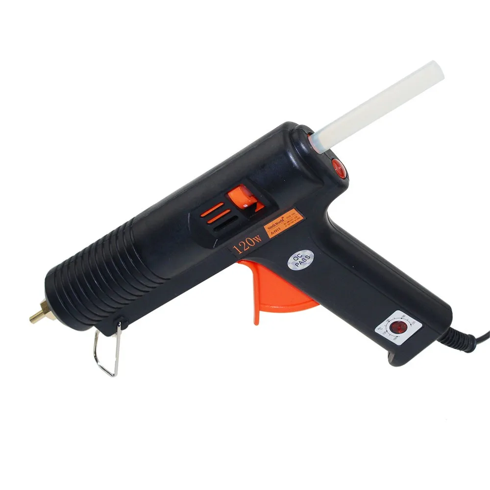 120W 11mm Adhesive Thermo Hot Melt Glue Gun Handy Heater Temperature Control Industrial Thermo Gluegun Repair With Glue Stick