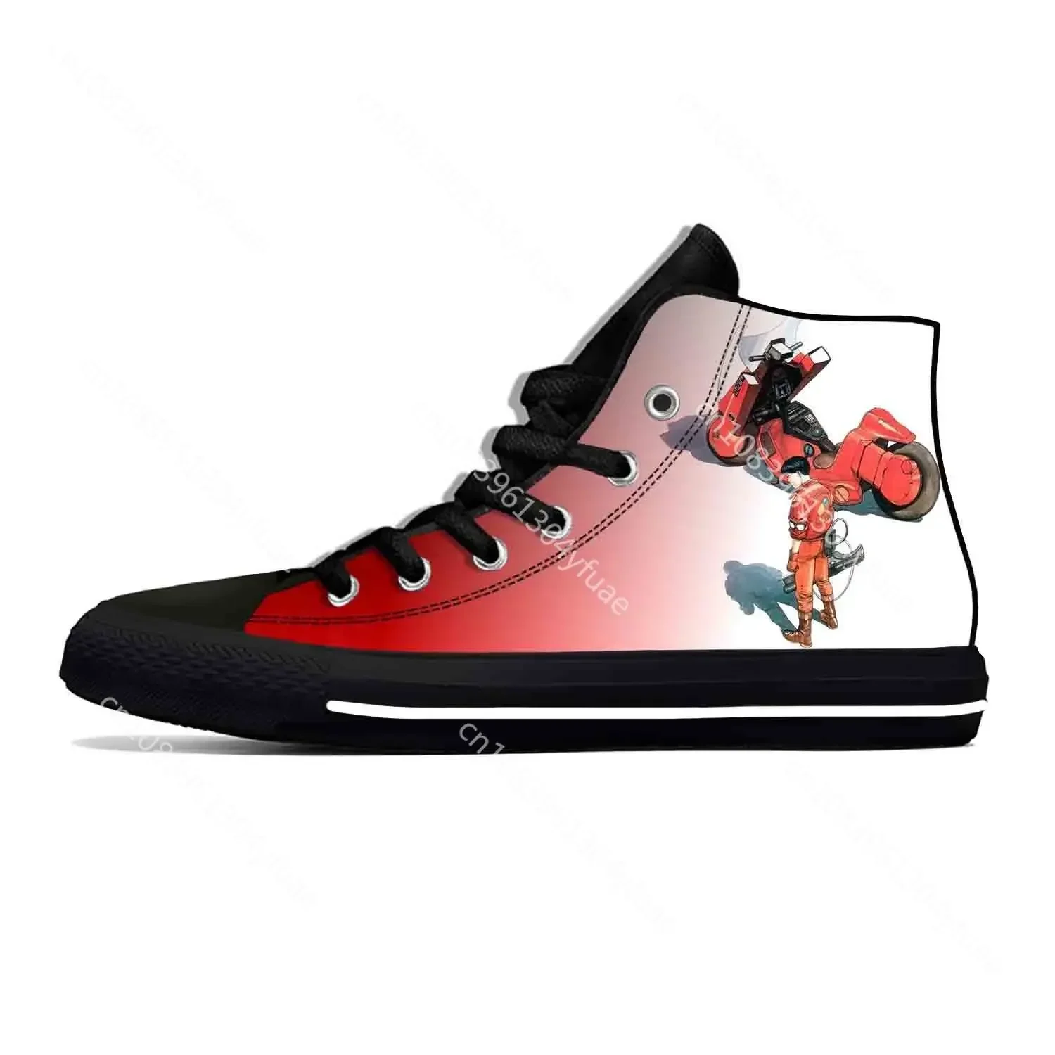 Japanese Anime Manga Cartoon Comic Akira Fashion Casual Cloth Shoes High Top Lightweight Breathable 3D Print Men Women Sneakers