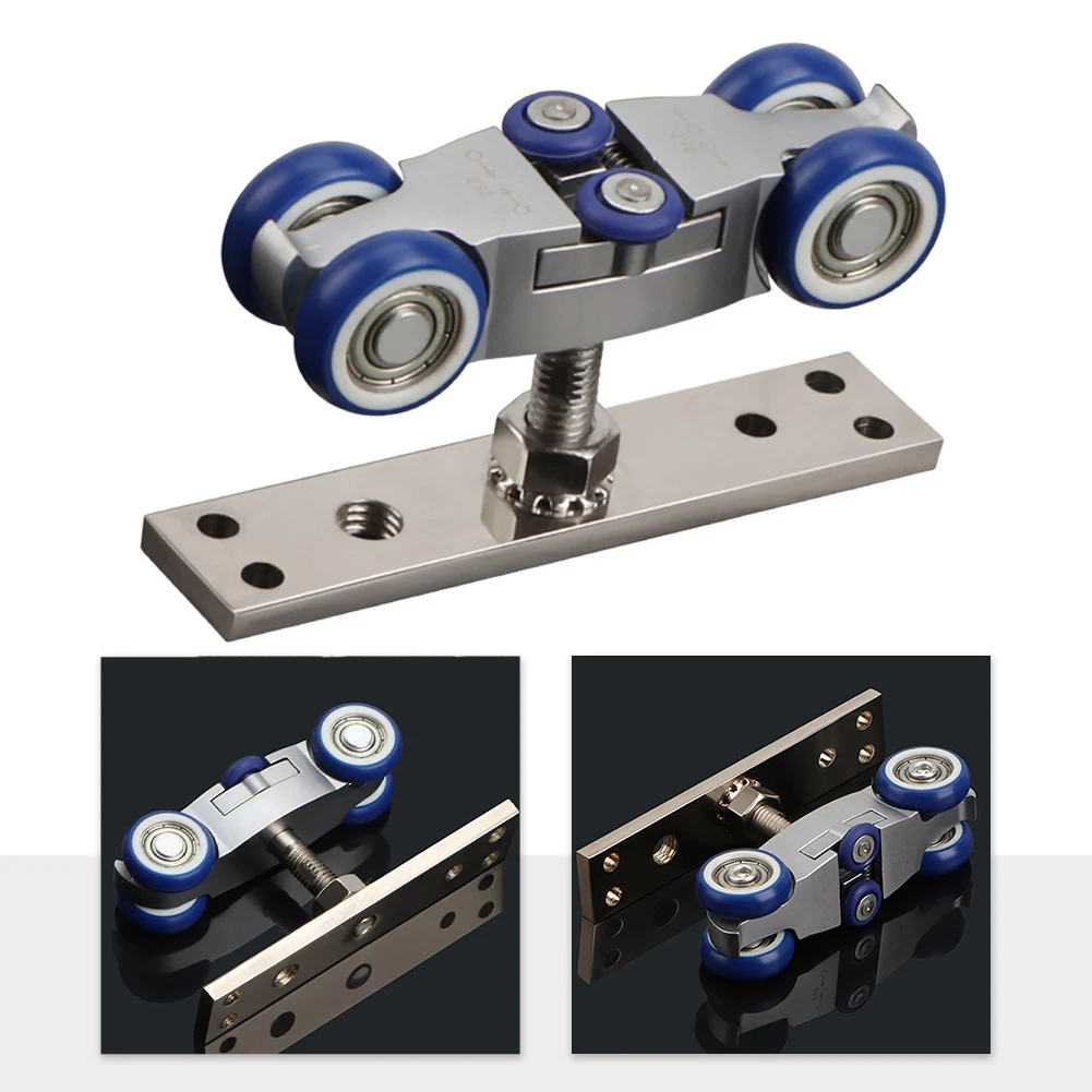 1pc Folding Door Hanging Wheel Thickened Door Hardware Accessories High-Quality Rail Pulley For Home Wood Door Smooth Sliding