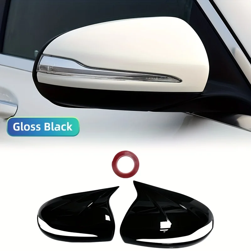 Für Mercedes Benz C GLC S E Klasse W205 X253 W222 W213 W238 Carbon Schwarz Seite Rückspiegel Abdeckung Kappen Shell LHD RHD