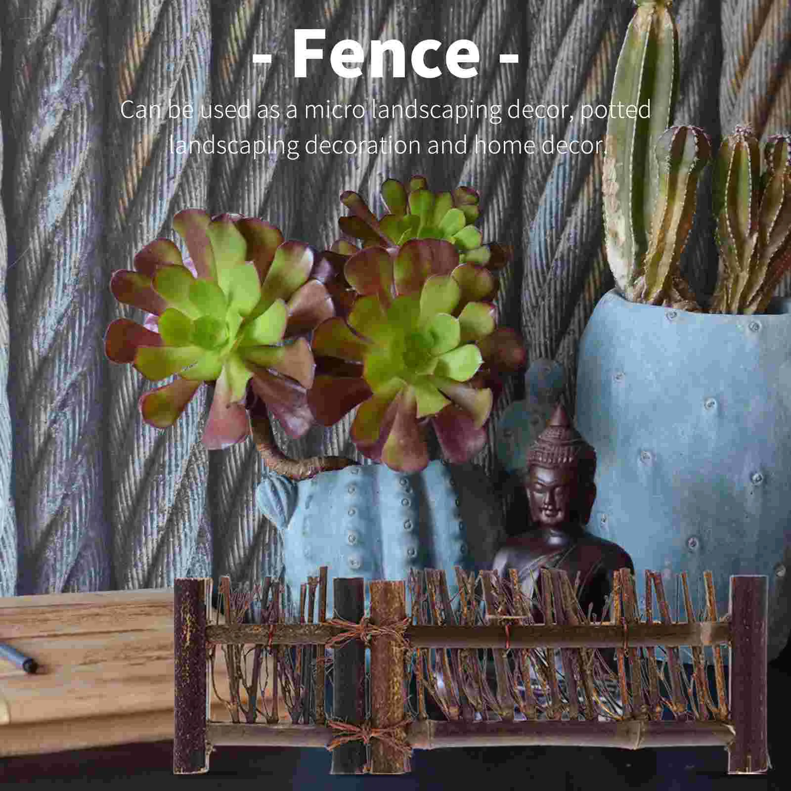 Screen Fence Decor Bamboo Partition Mini Small Adornment Decorative Field Style