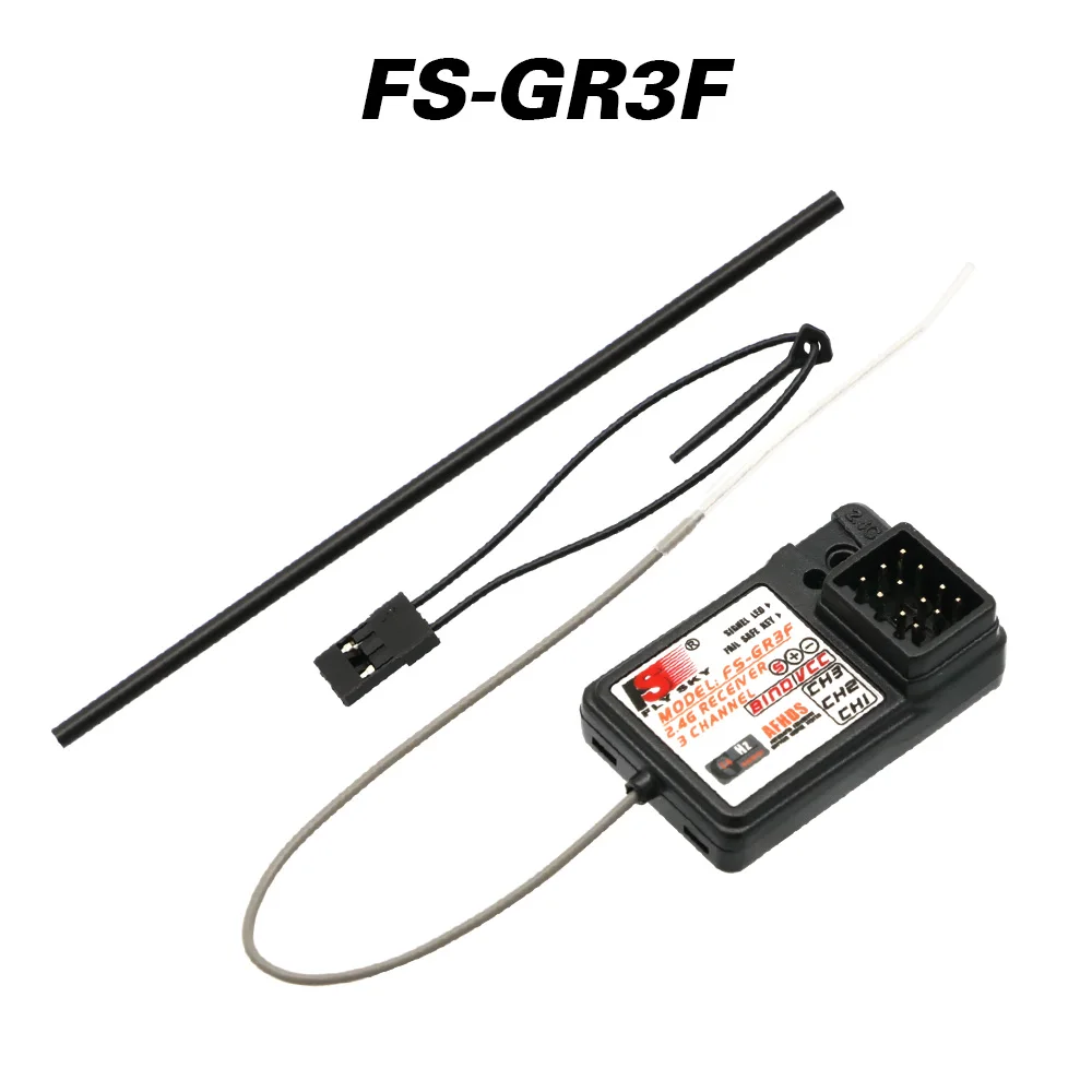 Flysky FS-GR3E FS-GR3F 3 채널 2.4G GR3E 리시버, Failsafe 방수, RC 자동차 트럭 보트 GT3B GR3C 업그레이드 송신기용