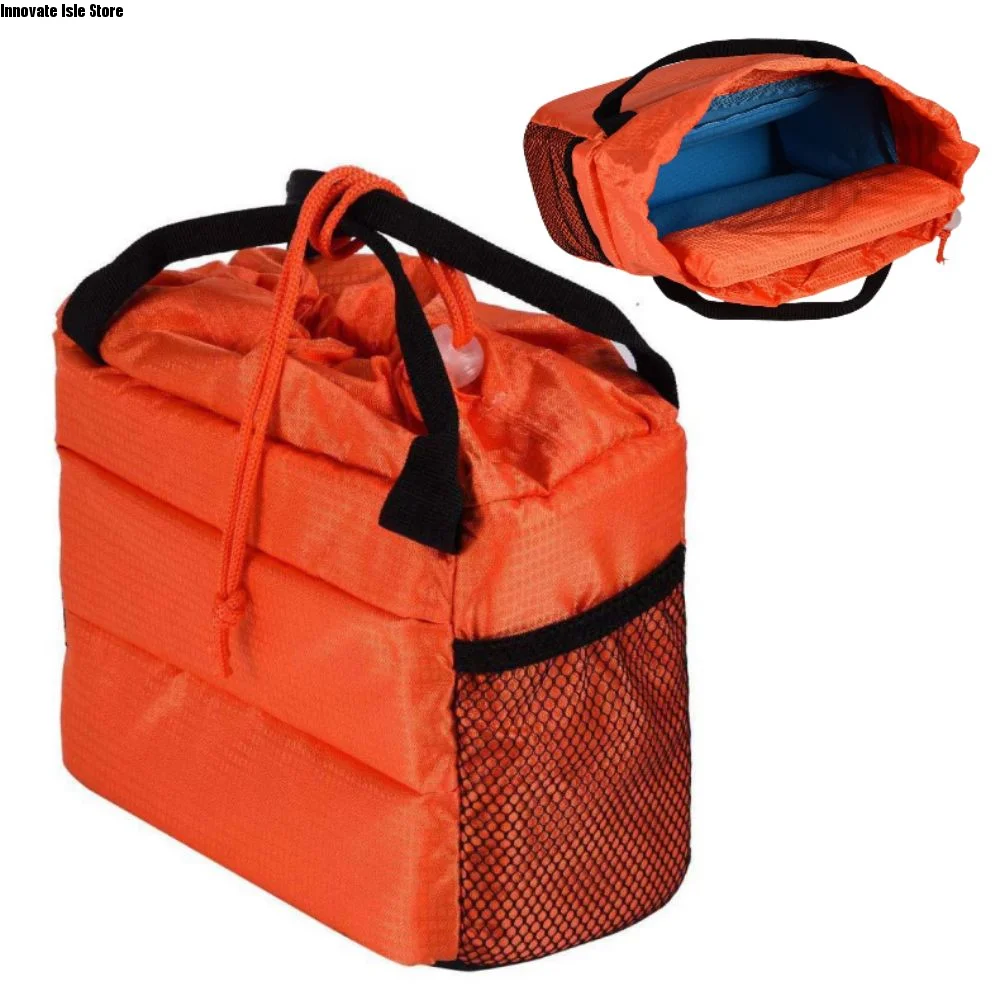 Insert Partition Digital Camera Bag Padded Divider Drawstring Closure Camera Hand Bag Shockproof Thickened Camera Carrying Case
