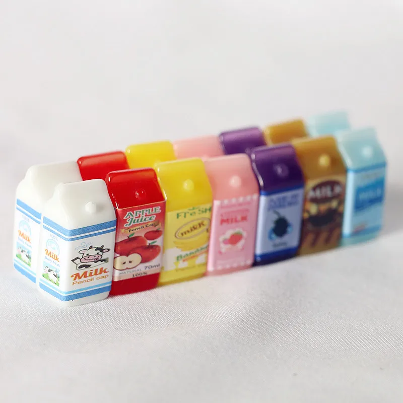 1piece 1/12 Cute Miniature Dollhouse Accessories Milk Miniature Food Model Toy for Kids Dollhouse Accessories Decoration Toys