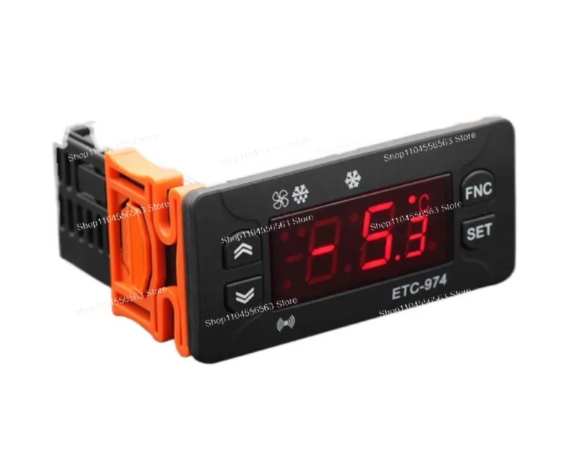 ETC-974 Mini Temperature Controller 220V for Refrigerator Dual Sensor Thermostat Regulator