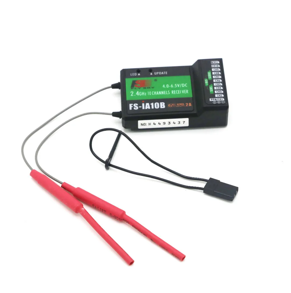 Flysky FS-iA10B 2.4G 10CH 10 Channels FS IA10B Receiver for Transmitter FS-I6 FS-I6S FS-I6X FPV RC Helicopter Quadcopter Drone