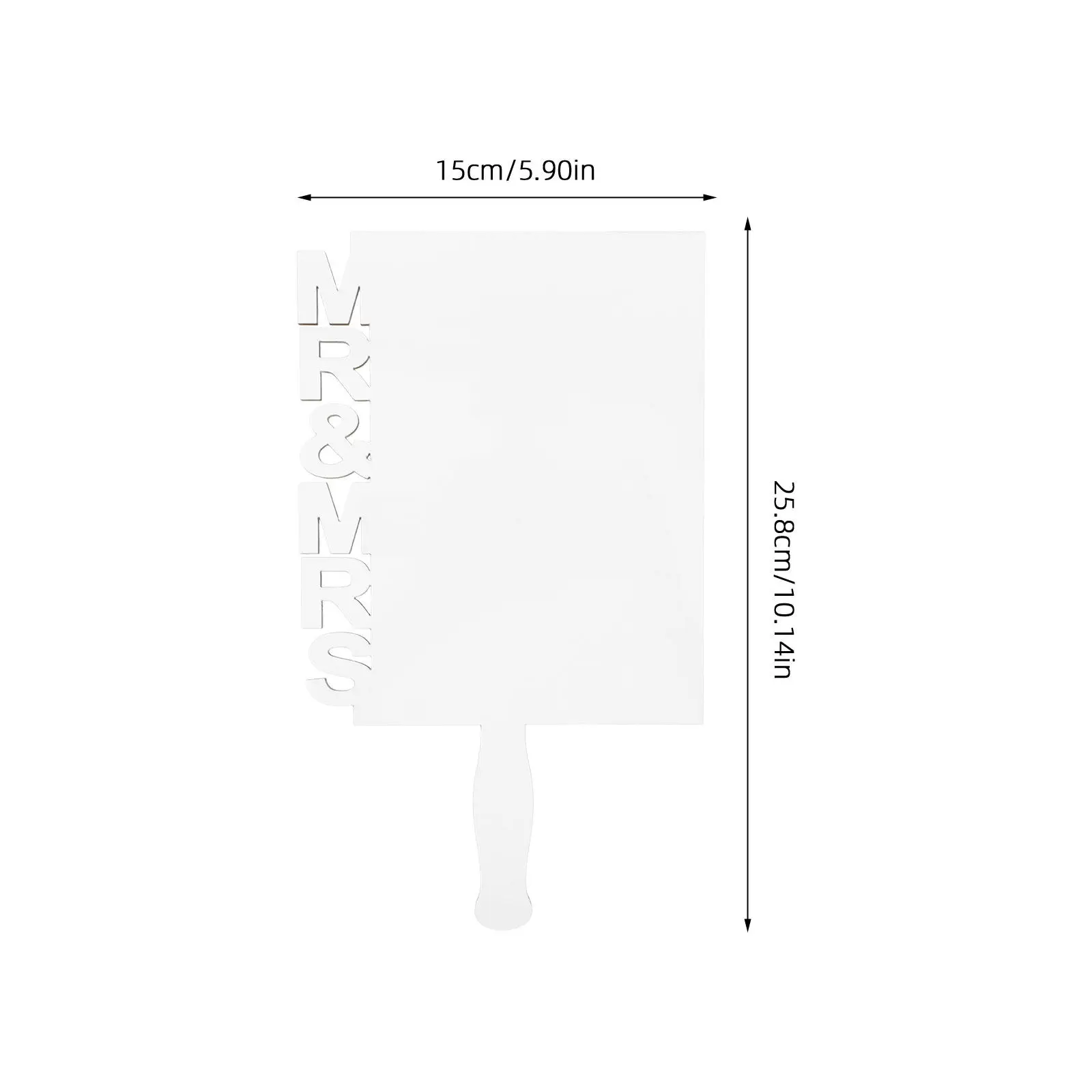 Mr & Mrs Wedding Picture Frame – Sublimation Blank DIY Heat Transfer Home Decor Keepsake for Marriage