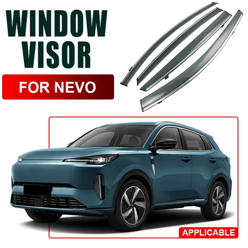 

4pcs For CHANGAN NEVO A05 A06 Q05 2024-2025 PC Car Window Visor Waterproof Protect Sunny Rainy Shelter Auto External Accessories