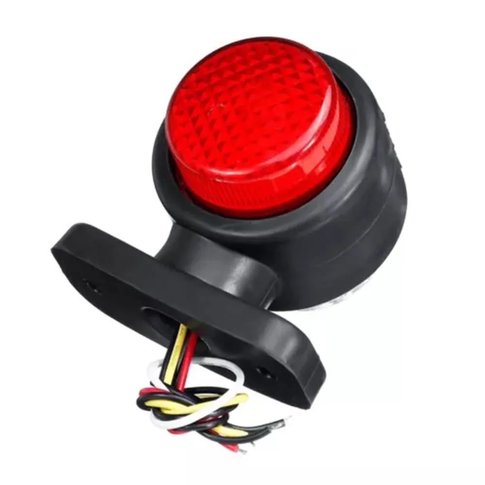 2PCS dreiseitige Lkw Licht Anhänger Seite Marker Licht LED Bremslicht Parkplatz Position Lampen Blinker LED Warnung Rücklicht