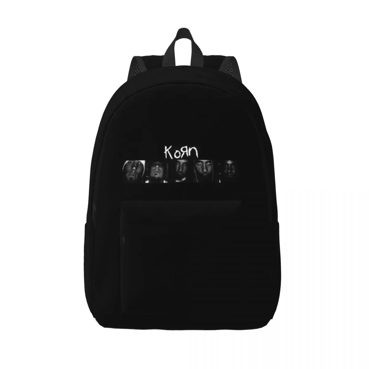 

Korn Rock Band Music Backpack for Men Women Cool High School Hiking Travel Daypack College Shoulder Bag Outdoor