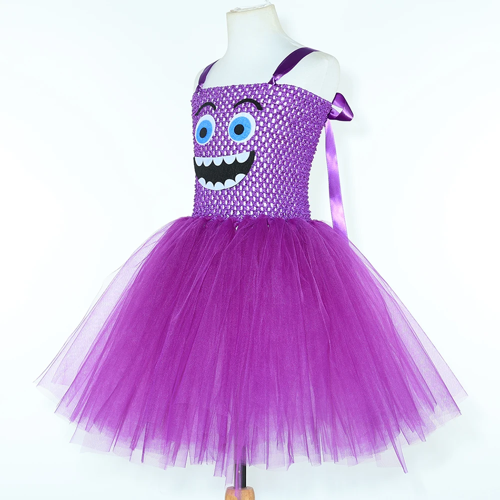 Fantasia de Monstro Roxo para - Toddler Girl Tulle Party Dress avaliação e preço