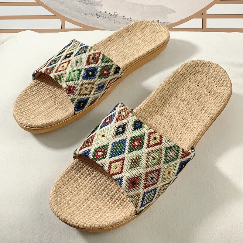 شباشب منزلية للنساء أحذية منزلية خفيفة الوزن من الكتان شباشب للزوجين خفيفة الوزن شباشب ناعمة للمنزل Т্যাপোঙ্কিСНСКСКСКСНЕВСНЕСН #3