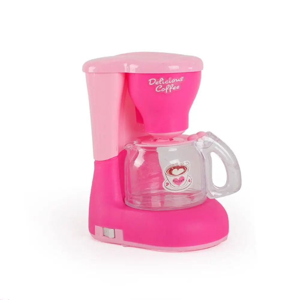 Coffee Machine Household Appliances Toys Toaster Blender Vacuum Cleaner Pretend Play Set with Light Sweeper Kitchen Toys