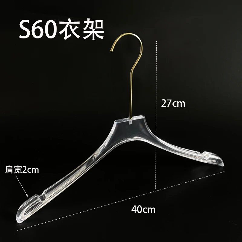 2pcs Acrylic Hanger Home Clothes Non-slip Trouser Rack Drying Coat Suit Space Saving Hanger Rack Wardrobe Storage Organization - view 3