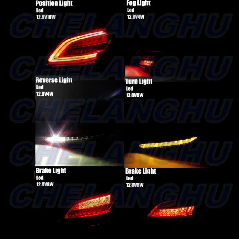 ไฟท้ายLEDสําหรับBenz W205 RHDประเภทC180 C200 C250 C300 C350e C63 C43 2018 2019 2020 2021 ด้านหลังขวาโคมไฟรถอุปกรณ์เสริม