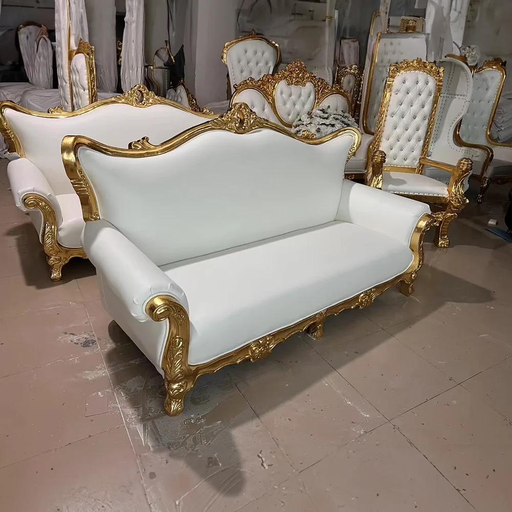 Luxury Royal Queen King Throne Sofa Chair Velvet Fabric Lazy Sofa Chair Furniture For Rental