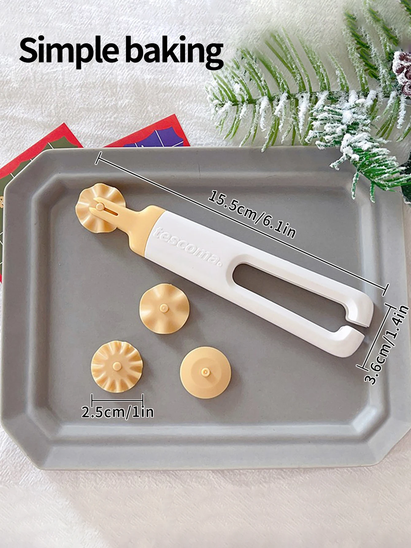 Cortadores de galletas especializados, molde para enrollar galletas con recubrimiento de azúcar, cortadores decorativos de plástico para masa de galletas