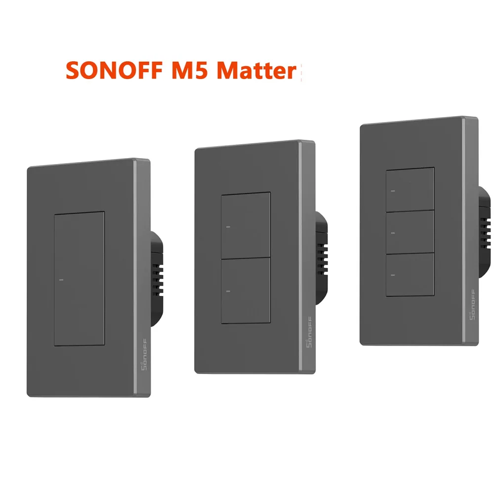 1/2/3 Gang EU/ Wall Switch Smart Home SONOFF Smart 80/86/120 Type Switch M5 SwitchMan WiFi Support Ewelink Alexa Google Home