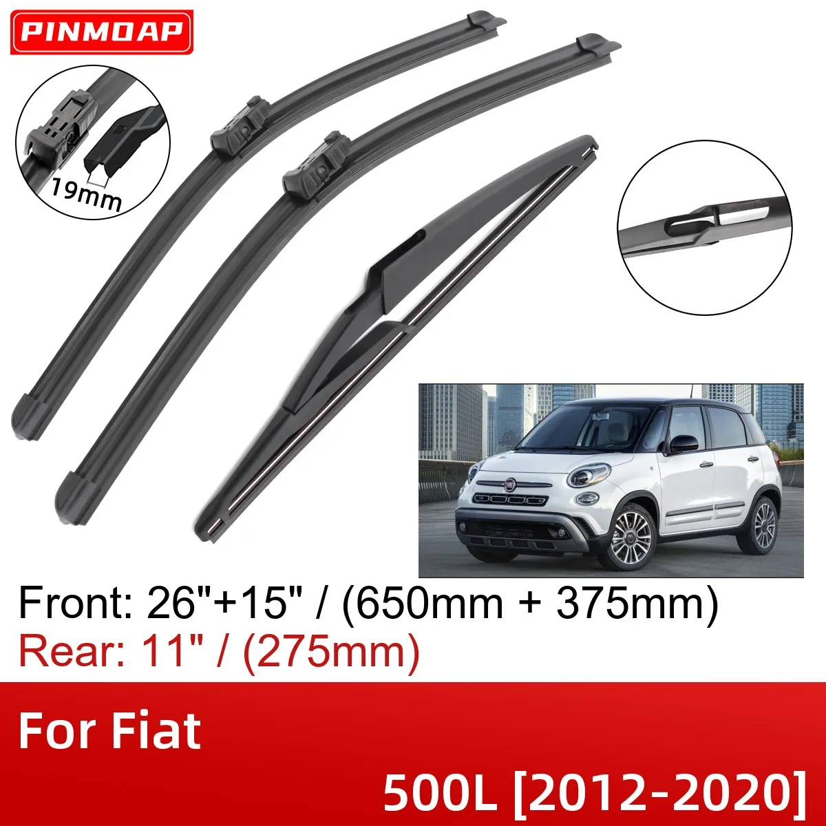 For Fiat 500L 2012-2020 26\