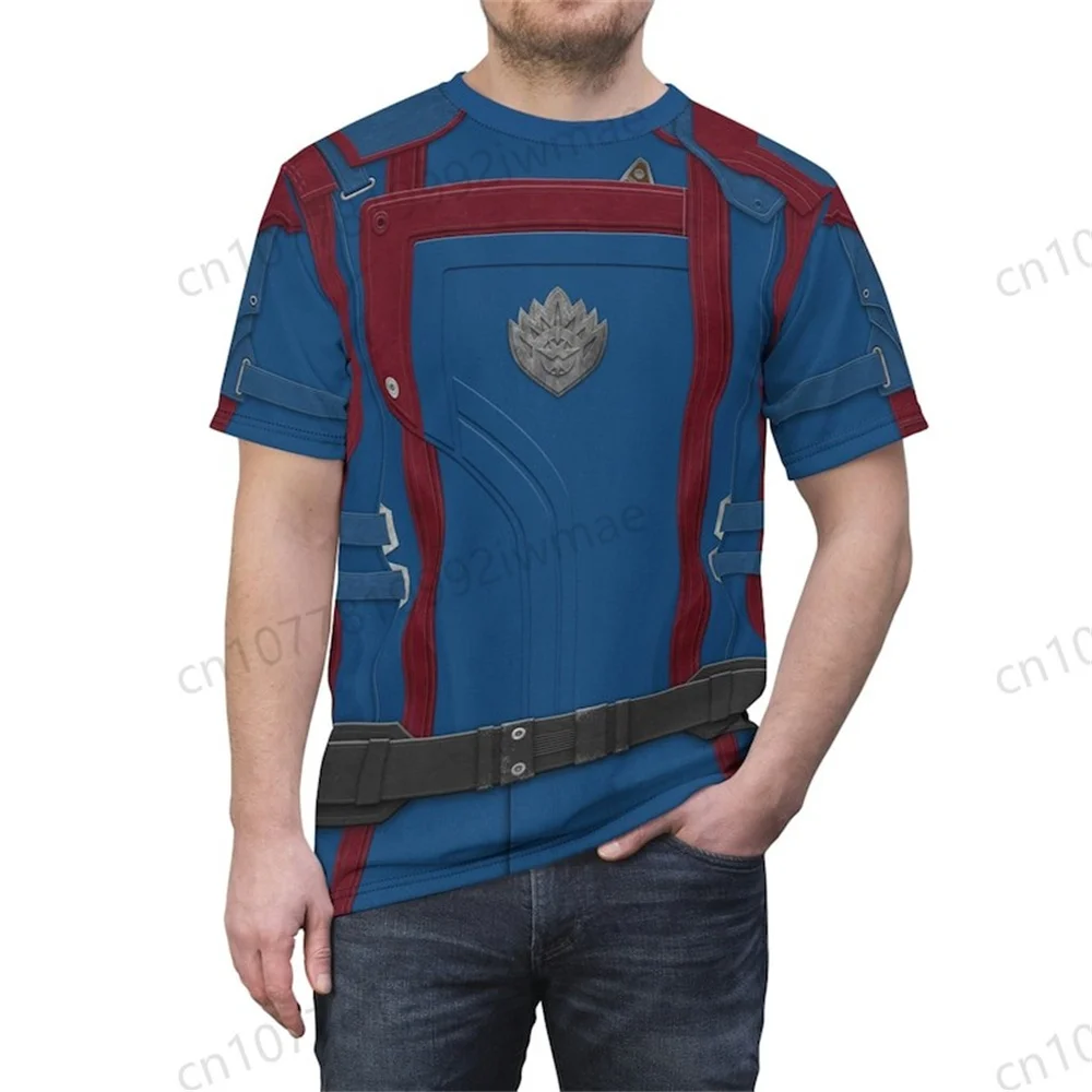 Camiseta para adultos Star-Lord 3D, Cosplay de Marvel, disfraz de superhéroe para hombre, regalo para hombre
