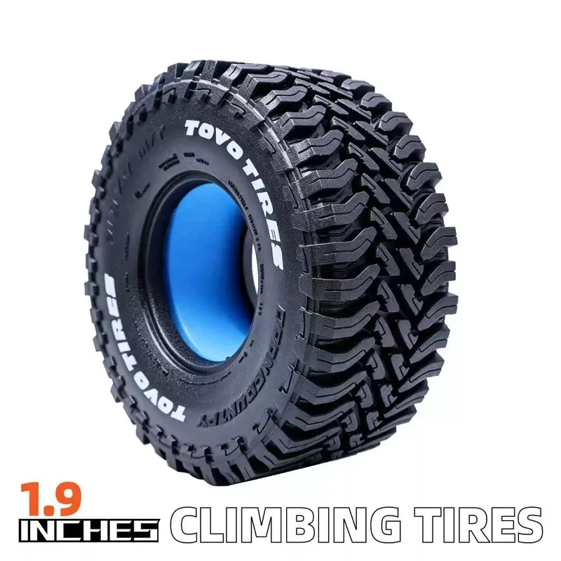 4PCS 1.9''RC Crawler Rubber Wheel Tire for 1/10 Traxxas TRX4 TRX6 Axial 90046 RC4WD D90 D110 SCX10 CAPRA GEN 8 Upgrade Tire
