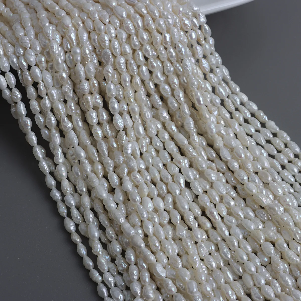 

Cost-effective, Natural Fresh Water 3-4mm Wild Seedless Keshi Popcorn Pearl DIY Handmade Jewelry Accessories