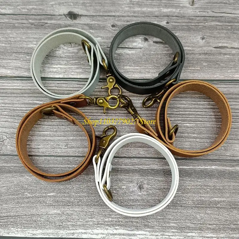 Leather Curtain Tiebacks Leather Curtain Buckle Creativity Curtain Holdbacks European Classic Retro Nail-Free Curtain