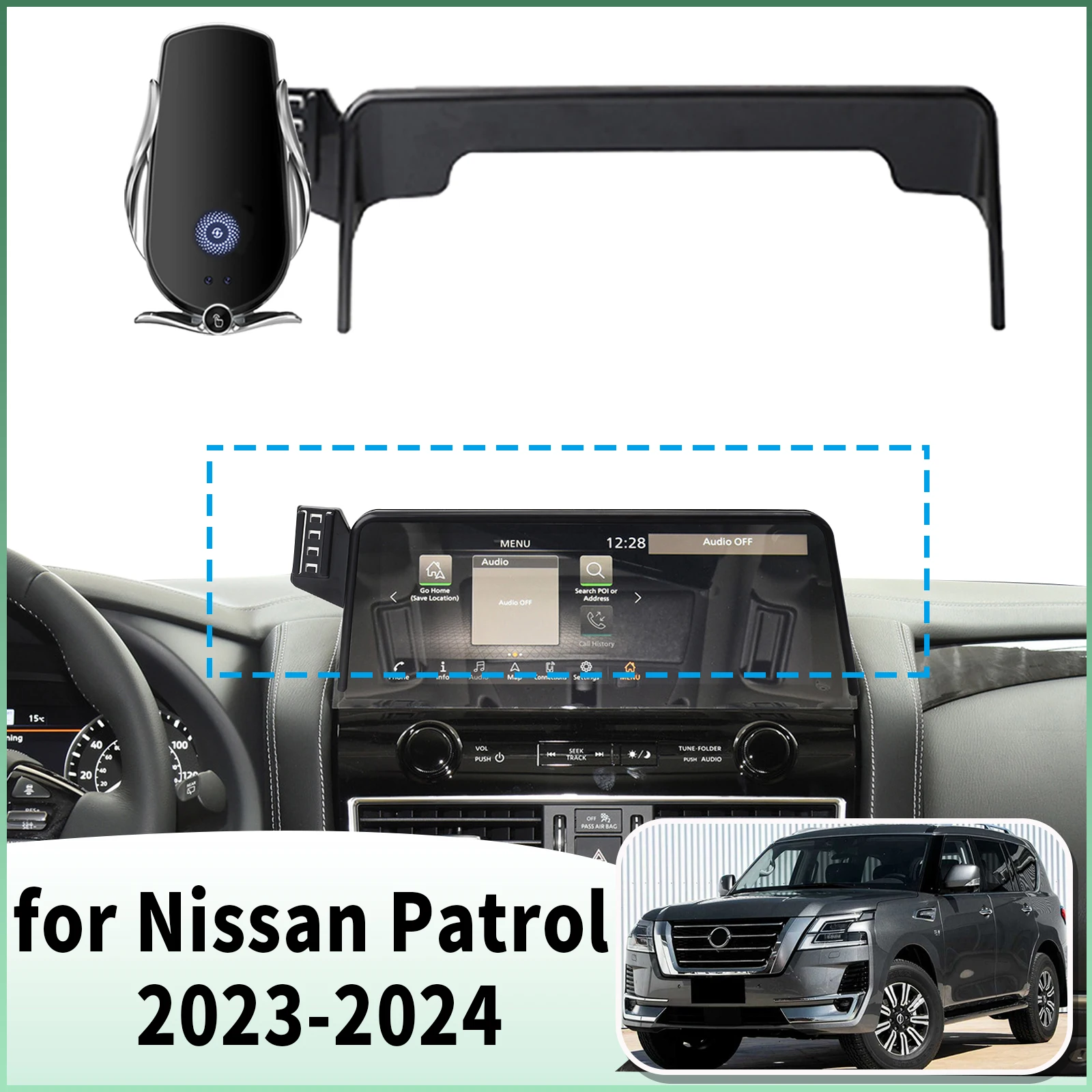 

fit for Nissan Patrol 2023 2024 Specific Dashboard Navigation Phone Holder Mount Design Car​​ accessoires