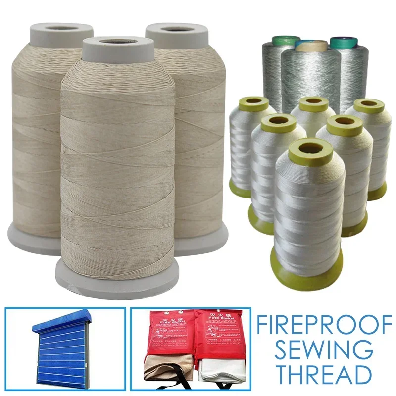 Glass Fiber Sewing Thread - Heat Resistant To 550 Flame Retardant Cord (0.25/0.5/0.7Mm) for High-Temperature Applications