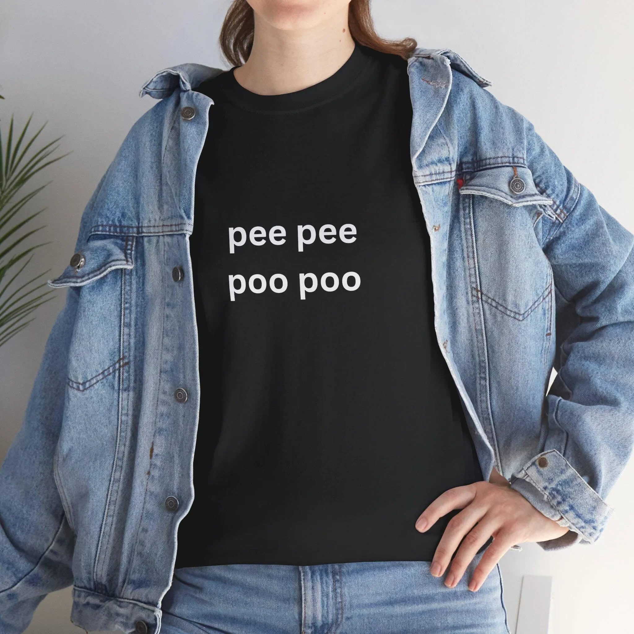 Pee Poo T Shirt Funny Unhinged Meme Gag GifT Stupid Poop Joke
