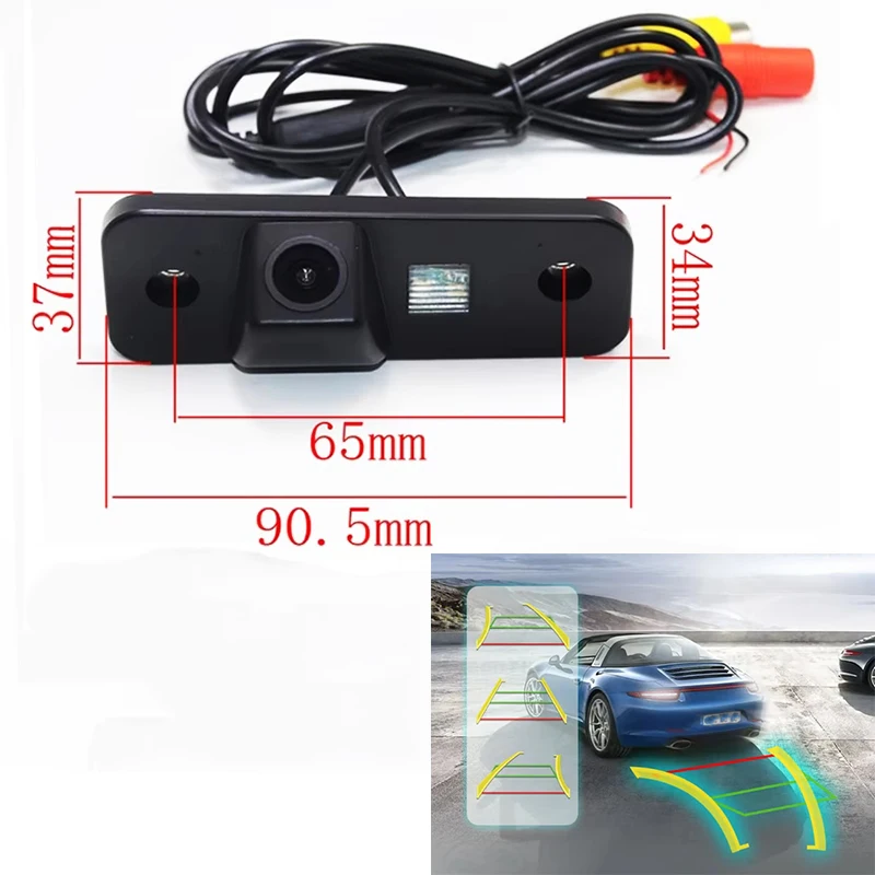 4089T Dynamic Trajectory Line Vehicle Reverse Backup Car Rear View Camera For Hyundai Elantra Avante Parking Accessorie