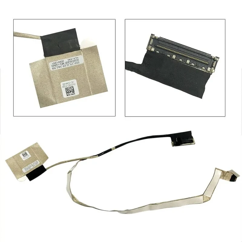 LCD LVDS EDP Video Display Flex Cable for Dell Latitude 5400 5401 P98G 5410 5402 5405 5411 NO-Touch 30PIN RGB 0FV8CF DC02C00JZ00