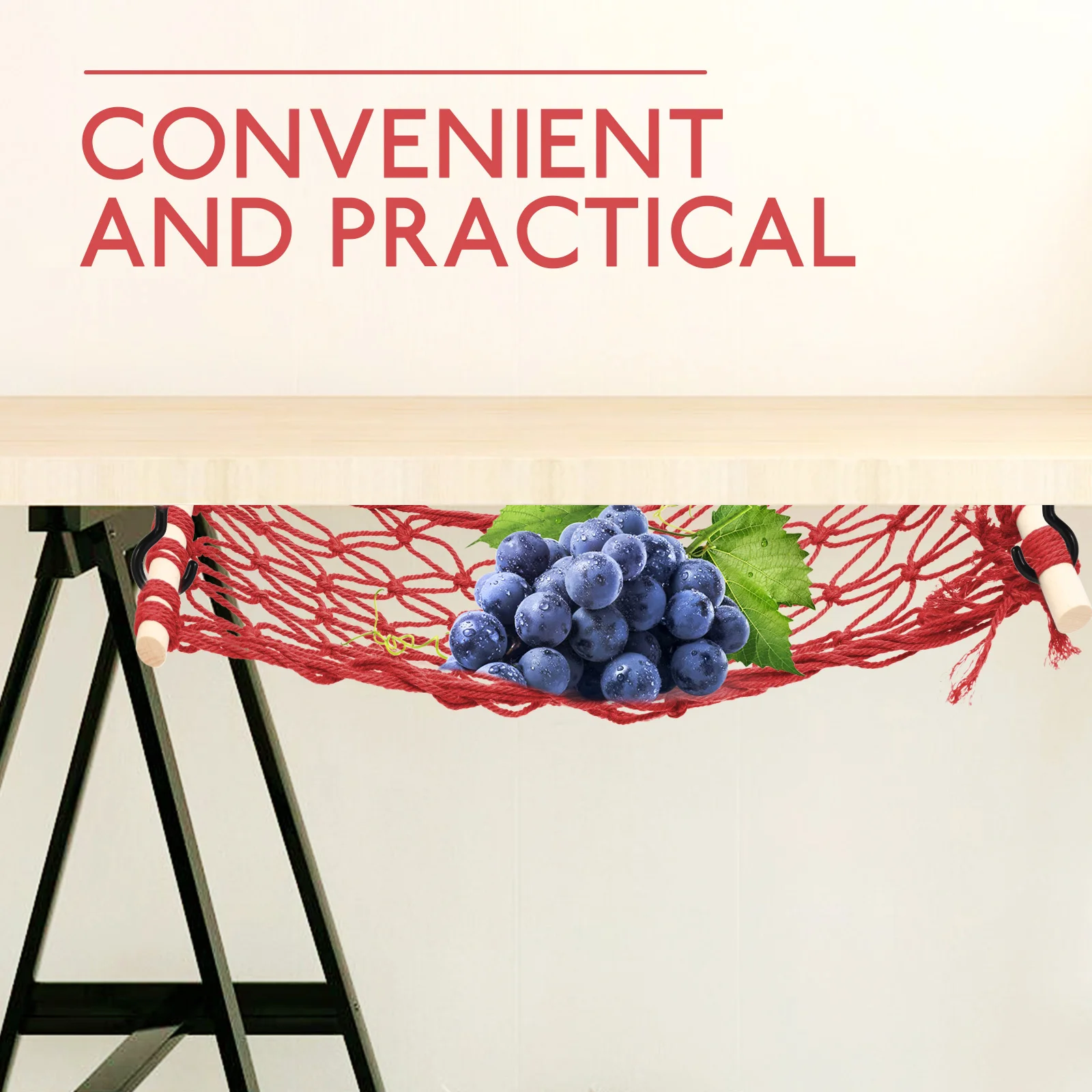

Hanging Fruit Vegetable Net Bag Woven Hammock Kitchen Storage Organizer Cabinet Space Saver Fruit Hammock Home Accessory
