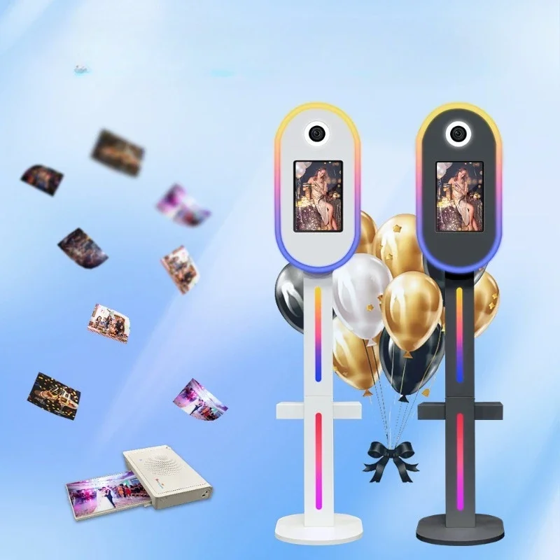 Oval photo booth multi-function portable, photo all-in-one indoor