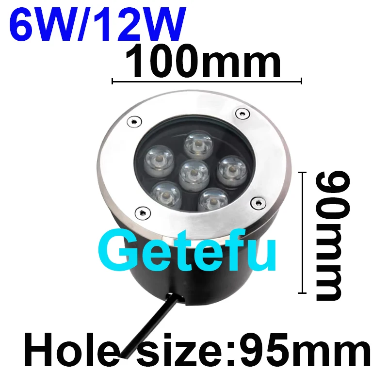 NEUE 5W/6W/7W/9W/12W/15W18W 24W LED Outdoor Boden Garten boden LED Unterirdischen Vergraben Lampe Spot Landschaft Licht AC110V 220V IP67 – Detail 9