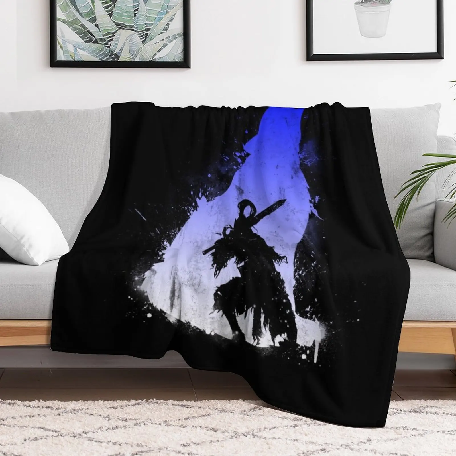 The Walker of Abyss (Version Blue/White) Throw Blanket Portable Lightweight Blanket for Travel Camping