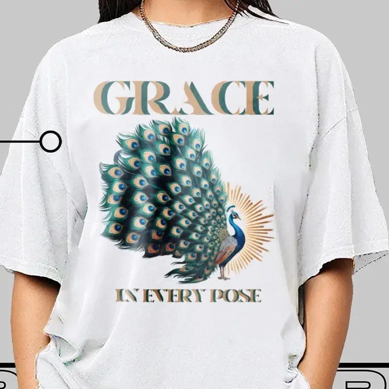 Grace In Every Pose T Shirt Love And Inspirational Faith Religious Christian for Women