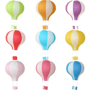 Papier -Taschenlampen hängen für Party, Heißluftballon, Papier -Taschenlampen, Balllampen, Halloween, Weihnachten, Hochzeit, Geburtstag, DIY, 12 Zoll, 30 cm 8 Hauptverkäufe Hot Air Wall -Ball - №2