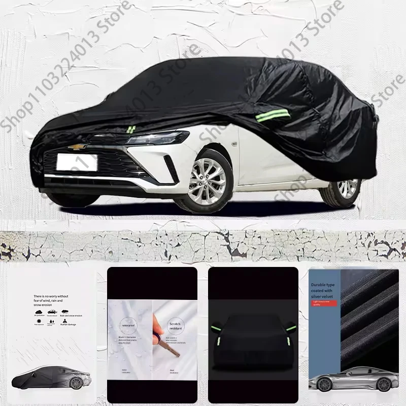 

For Chevrolet Monza Anti-UV Sun Shade Rain Snow Resistant Dustproof Black Cover Car umbrella Full Car Cover Outdoor Protection